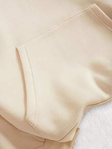 OUTER BANK Ladies Versatile Long Sleeve Pocket Hoodie With Bus & Palm Tree Graphic Print