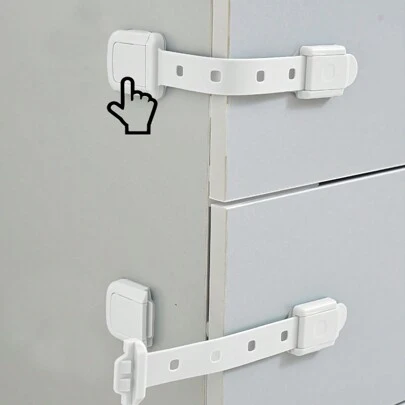 3/5/12件婴儿抽屉锁；可调节婴儿橱柜、电器、碗橱、马桶锁；儿童保护产品