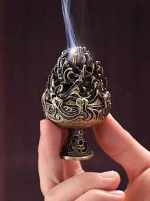 A Retro Style Mini Boshan Stove Tabletop Decoration, Copper Alloy Incense Burner, Home Decoration, Aromatherapy, Incense Tower, Agarwood Container, Tea Ceremony, Giving Gifts, Traditional Cultural Gifts Birthday Graduation