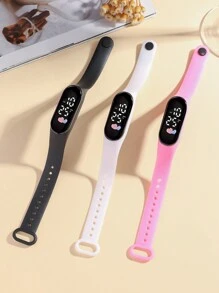 1pc Women's Fashion Cute Electronic Watch With Date & Time Display, Suitable For Daily Wear And Gift Giving