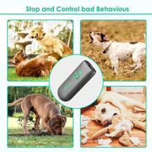 Máy xua đuổi thú cưng cầm tay siêu âm mới, Thiết bị huấn luyện có thể sạc lại qua USB, Máy huấn luyện chó điều khiển âm thanh siêu âm công suất cao, Thiết bị xua đuổi động vật trong nhà và ngoài trời, Thiết bị chặn sủa - Xám - Xem 9