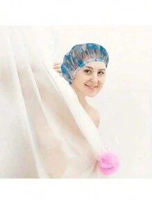 4 Pcs Shower Caps, Adjustable Printed Cap, Reusable Waterproof Bath Caps With Elastic Band, Bath Hair Hat For Women Ladies Spa Salon