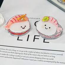 旋转磁力支架适用于 Magsafe Bear Sushi 磁性手机桌面懒人神器卡通可爱兼容 、Android 手机，生日、家人、朋友的礼物推拉式手机握把、手机支架、手机配件 - 彩色 - 查看 6