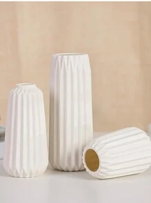 树脂花瓶，北欧风白色花瓶，可用作餐桌装饰、卧室装饰、置物架装饰，可爱波西米亚风花瓶，适合农舍、玄关、客厅、办公室装饰，也可用于生日、毕业、家居装饰、返校季、学习用品等场合，玻璃花瓶 - 彩色 - 查看 6