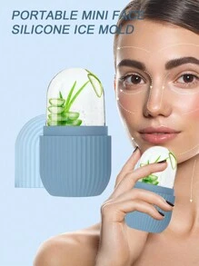 1 Pieza Rodillo de Hielo para el Rostro o / 1 Pieza Herramienta de Masaje Gua Sha o / Set de 2 Piezas Rodillo de Hielo para el Rostro y Gua Sha, Rodillo de Hielo para Aliviar la Hinchazón Facial y Ocular, Rodillos Faciales para Embellecer, Lubricar, Reducir Poros y Eliminar Líneas Finas (Rosa)