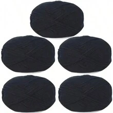 5 stuks ultrazachte handgehaakte stof, voor haken, breien en meerkleurige garens, doe-het-zelf-knutselgarens, 4-draads garen voor doe-het-zelf-sjaal, muts, trui, haakpakketten voor beginners, comfortabel en gezond leven