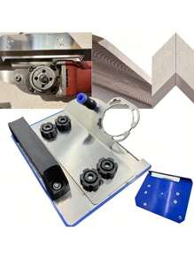 45-Degree Stainless Steel Angle Grinder Chamfering Tool For Tile & Woodworking - Portable Beveling Attachment, Assembly Required - 1 Item - View 8