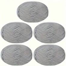 5 stuks ultrazachte handgehaakte stof, voor haken, breien en meerkleurige garens, doe-het-zelf-knutselgarens, 4-draads garen voor doe-het-zelf-sjaal, muts, trui, haakpakketten voor beginners, comfortabel en gezond leven