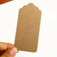 10/20/50/100pcs Blank Kraft Paper Tags, DIY Hangtags For Wedding Party Decor, Candy Box Packaging, Gift Labels, Message Cards - Multicolor - View 5