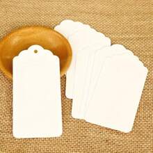 10/20/50/100pcs Blank Kraft Paper Tags, DIY Hangtags For Wedding Party Decor, Candy Box Packaging, Gift Labels, Message Cards - Multicolor - View 9