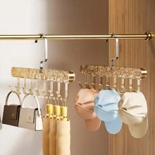 1 件带子衣架，多功能内衣背心收纳，塑料透明挂钩，晾衣架，春季，简约，夏季上衣 - 彩色 - 查看 10