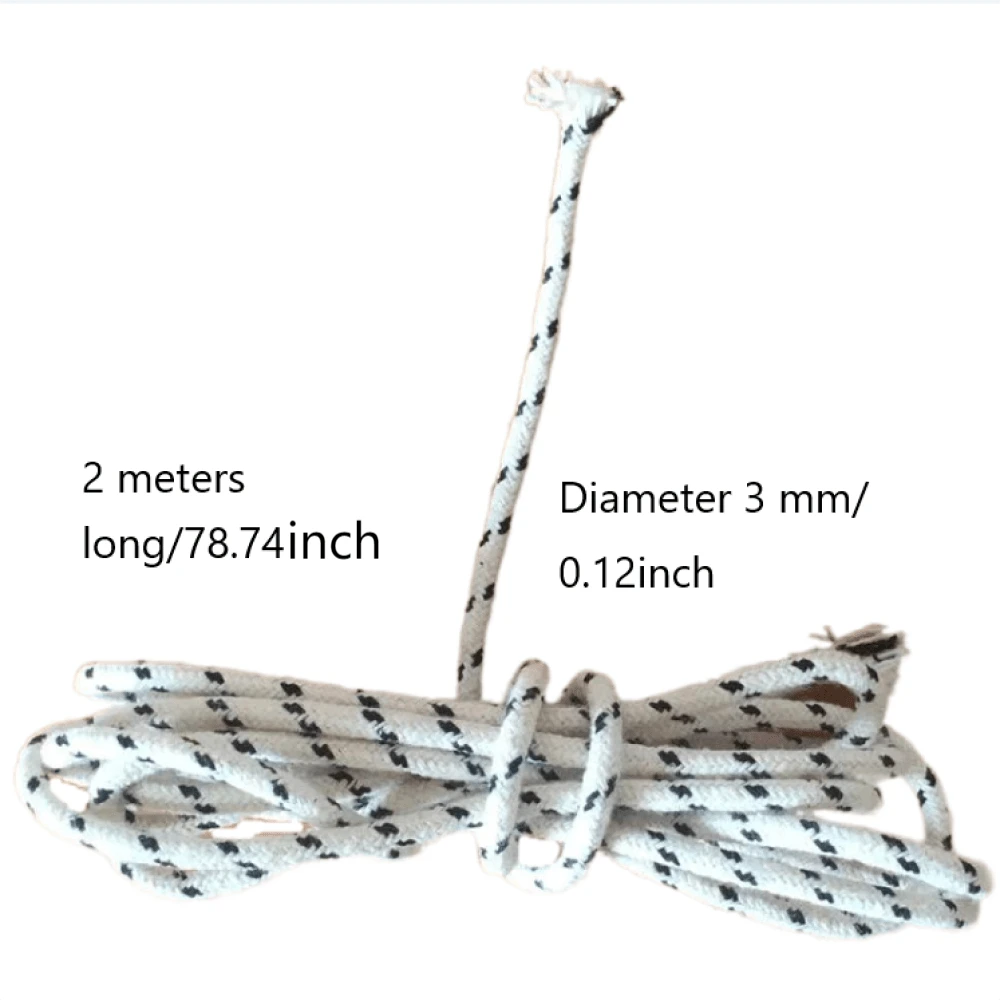 Mèche Coton Pour Lampe à Pétrole - Rouleau De 2m X 1,3cm, Pour Lampes à Huile Et Lanternes - DIY Et Remplacement