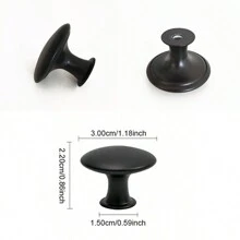 2pcs/4pcs Gold Tone Metal Round Drawer Pulls - Silver - View 13