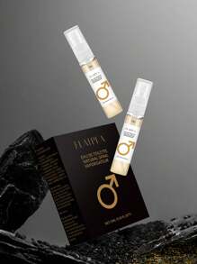 男女通用滚珠香水礼品套装（2*5ml），手腕、耳朵、颈部信息素香水，情侣约会便携式香水，清新优雅的香味提升男性和女性的魅力，送给他或她的完美礼物