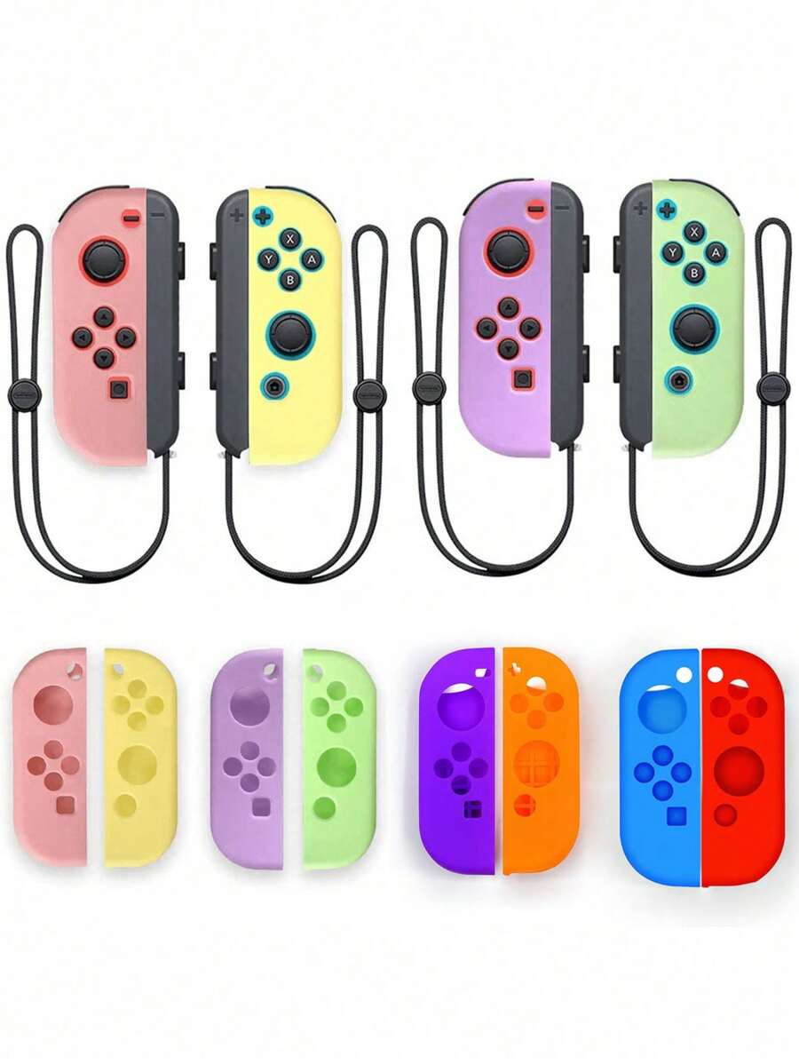 2 件装 Switch Joycon 控制器硅胶保护套，多色组合，任意颜色可选