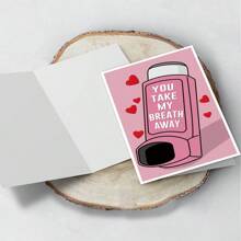 1 pieza Tarjeta romántica del Día de San Valentín para esposo/novio, tarjeta divertida del Día de San Valentín de novia/esposa (Tú me quitas el aliento)