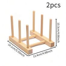 2 Pcs Wooden Puzzle Display Stand Jigsaw Puzzle Holder Rack, Baby Room Decoration Rack,Puzzle Storage Rack Organizer Shelf For Craft Collection Lovers - Multicolor - View 10