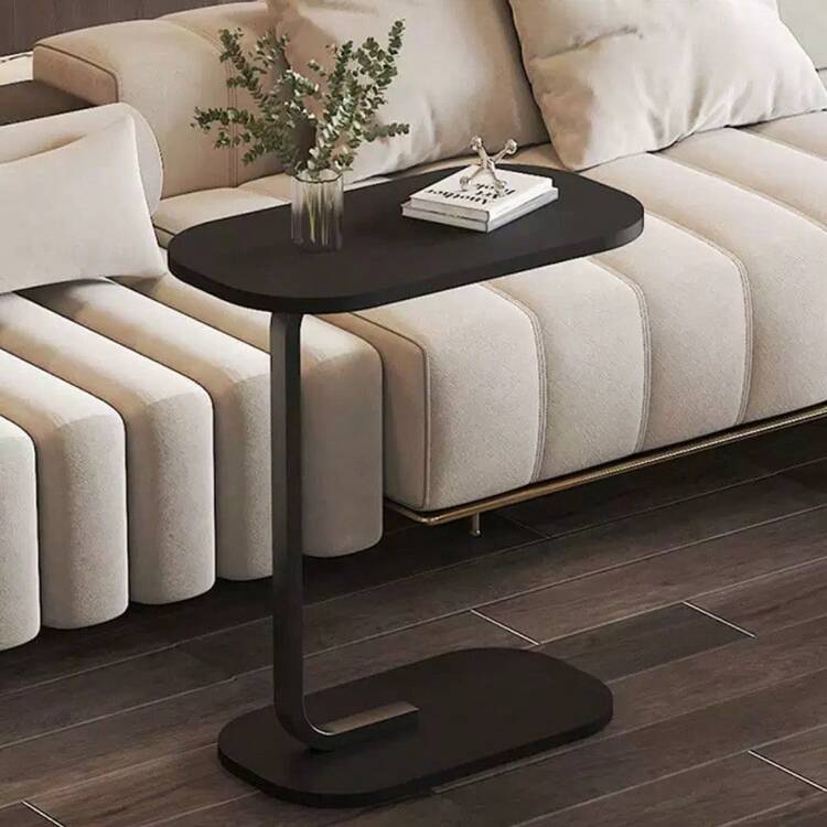 1pc Creative Small Coffee Table, Multifunctional Sofa Side Table, Bedside Table, Tea Table For Living Room, Bedroom, Balcony - 黑色 - 查看 5