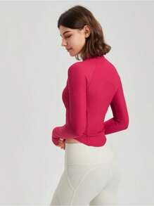 Yoga Clothes, Women's Autumn And Winter Sports Tops, Slim Fit Zipper, Casual Long Sleeved Jackets, Running And Fitness Clothes