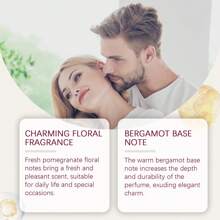 1 pièce Parfum charmanr de grenade de 10 ml, parfum frais et de longue durée, convient pour que les couples le portent et dégagent du charme dans leur vie quotidienne