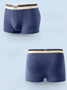 4Pcs Men's Underwear Cool Smooth Comfortable Men's Boxers Briefs Ice Silk Thin Sports Casual Men's Shorts