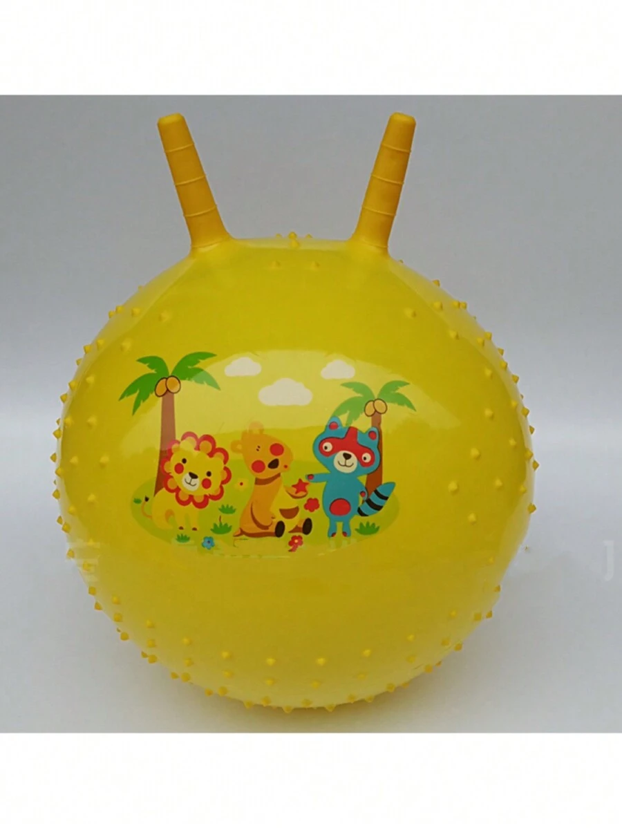 1pieza 40cm,Pelota que rebota inflable, deportes de interior, a prueba de explosiones, buena calidad - Amarillo - Ver 1