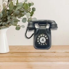 1 件复古壁挂式电话，酒吧风格家居装饰，壁挂复古手工装饰 - 彩色 - 查看 5