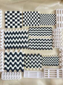 Cortadores de arcilla de geometría larga, cortador de arcilla polimérica de patrón ondulado simple para hacer aretes, herramientas de arcilla para manualidades de joyería con colgantes - Cortadores de arcilla - Ver 4