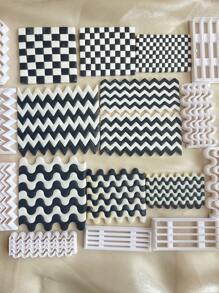 Cortadores de arcilla de geometría larga, cortador de arcilla polimérica de patrón ondulado simple para hacer aretes, herramientas de arcilla para manualidades de joyería con colgantes - Cortadores de arcilla - Ver 3