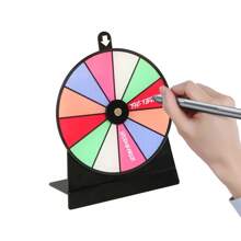 6-Inch Prizes Roulette Spinning Wheel Prizes - Colorful Tabletop Roulette Wheel Spins With Fortune Spinning Games Carnival And Trade Show Dry Rub Mark Holiday Party Games - Multicolor - View 4