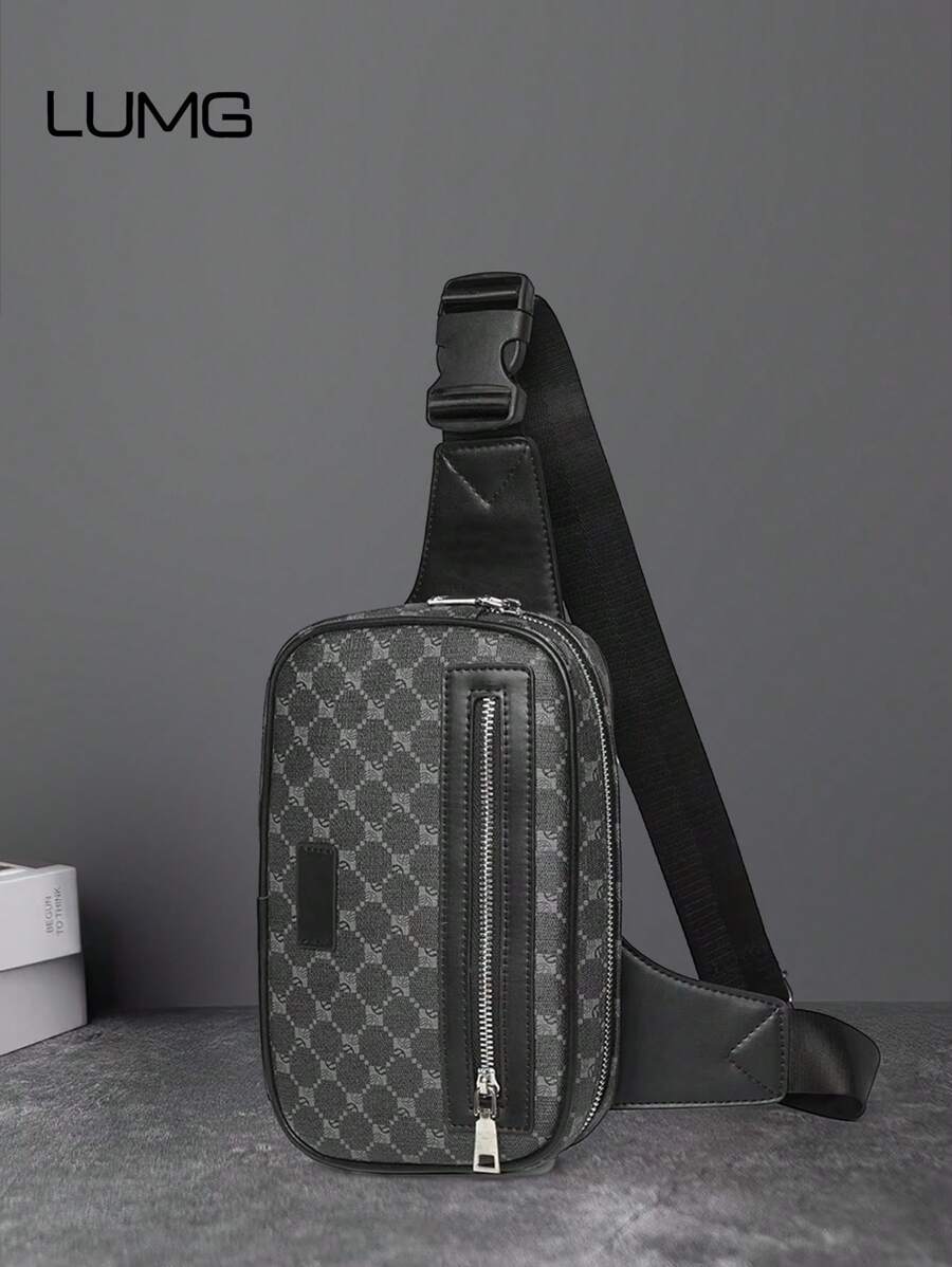 男士包袋奢华设计师单斜挎胸包男士 PU 皮革单肩包情人节礼物、父亲节礼物斜挎包、单肩包、带耳机的胸包高中徒步旅行大容量多功能便携休闲礼物度假复古旅行节日礼物侧包礼品包复古包礼物情人节黑色包节日必备包腰包贴纸冬季返校情人节礼物复古运动生活礼品包腰包腰包春季复古包学校用品