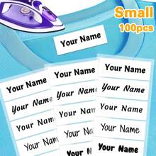 Customized Clothes Personalized Name Stickers Can Be Ironed On Clothes And Washable Labels, Washable Sewing/Iron Name Tags, Suitable For School Uniforms, Bed Sheets, Hats, Socks, School Bags, Etc. Stylish, Adorable, High-Quality Custom, Personalized, School Students, Kids For Birthdays School, Office, Home, Multi-Functional, For Valentine's Day, For Weddings, For Housewarming, Back To School Supplies,Customized Stickers,Warm Ambience - Multicolor - View 24