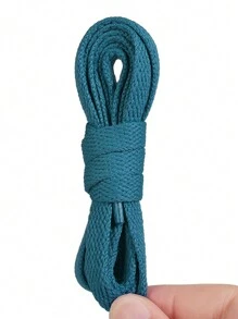 New Colorful Polyester Flat Shoelaces, Solid Color Laces For Canvas Shoes, Sneakers