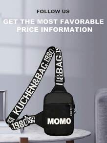 peach tree 男士小方形胸包、斜挎包、腰包、单肩包、跑步包、骑行包、时尚纯色简约卡通、宇航员、涂鸦印花运动街头商务休闲包趣味礼品胸包侧包挎包皮包流浪包旅行必备品节日必备品腰包夏季运动生活包包 - 彩色 - 查看 15