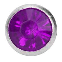 200Pcs Rhinestone Rivet, B Acrylic Rivet 8MM DIY Decorative Stud Synthetic Crystal Rhinestone For Luggage Shoes Hats Clothing Decoration - Purple - View 5