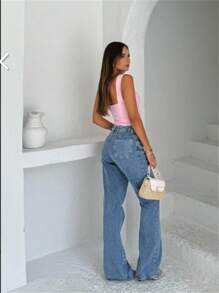 Fkmoda Polyamide Tank Top Bodysuit - Màu Hồng baby - Xem 3