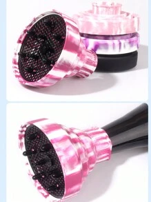 1 szt. dyfuzor do suszarki do włosów, silikonowa nakładka dyfuzora do suszarki do włosów, do stylizacji loków, suszenia i masażu włosów, idealna do większości modeli suszarek do włosów, dyfuzor do suszarki do włosów, powrót do szkoły, niezbędne akcesoria podróżne i wakacyjne, akcesoria do włosów dla kobiet - Wielokolorowe - Zobacz 7