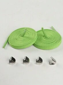 Slouchy Elastic No-Tie Shoelace For Flat Shoes, Canvas Shoes, Sneakers, Athletic Shoes - Multicolor - View 21