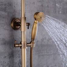 Futchoy Gold Retro Shower Set Shower Faucet Rain Shower With Hand Shower Shower Shower System - Gold - View 6