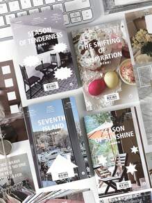 100pcs Korean Style Life Scrapbooking Stickers, Decorative Craft Paper For Stationery, Journaling,School Supplies,Back To School