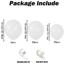 高品质乳胶气球套装 18/12/10/5 英寸派对装饰气球适合生日、情人节婚礼、毕业派对、新季节新娘送礼会、性别揭示派对装饰气球 - 彩色 - 查看 3