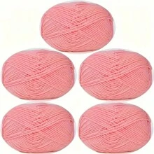 5 stuks ultrazachte handgehaakte stof, voor haken, breien en meerkleurige garens, doe-het-zelf-knutselgarens, 4-draads garen voor doe-het-zelf-sjaal, muts, trui, haakpakketten voor beginners, comfortabel en gezond leven