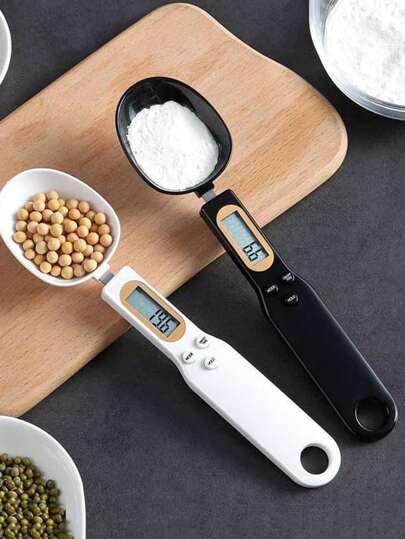 1 件 500g/0.1g 精密厨房秤勺 - 便携式电子食品秤，用于烘焙和咖啡 | 手持式量勺克秤（需要 1 节 CR2032 电池，不包含在内）