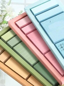 Creative Minimalist Boxed Sticky Note Set, Gradient Color, Student/Office Memo Pads With Adhesive & Index Tabs, Various Sizes & Styles To Fit Different Note-Taking Occasions