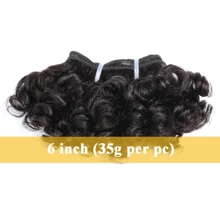 3pcs 6-Inch Brazilian Curly Real Human Hair Extensions, Fluffy Curly Braiding Hair - SNatural - View 3