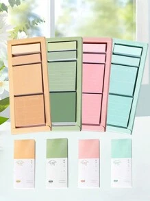 Creative Minimalist Boxed Sticky Note Set, Gradient Color, Student/Office Memo Pads With Adhesive & Index Tabs, Various Sizes & Styles To Fit Different Note-Taking Occasions
