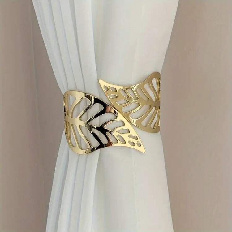 1pc Luxury Alloy Curtain Clips, Window Decor For Home Decoration No-Drill, Convenient Installation - one-size - View 2