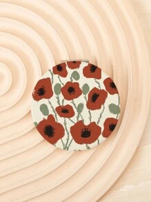 1PC Round 7CM Foldable Double Sided Makeup Mirror With 2X Magnifier Is A Perfect Gift For Dear Mothers, Aunts, Grandmothers, Daughters, Nieces, Sisters, Goddaughters, Brides And Lovely Bridesmaids! Ideal Gift For Holidays, Birthdays, Weddings, Mother's Day, Valentine's Day, New Year's Day, Etc.