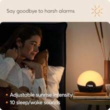 Lumie Bodyclock Glow 150 - Wake-Up Light Alarm Clock With 10 Sounds And Sunset White Light - Single - View 4