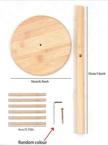 1 Stück Bambus Tassen Halter Baum - Kaffee- und Teetassen Organizer mit 6 Haken für die Arbeitsplatte - stilvoller Kaffee Bar Zubehör